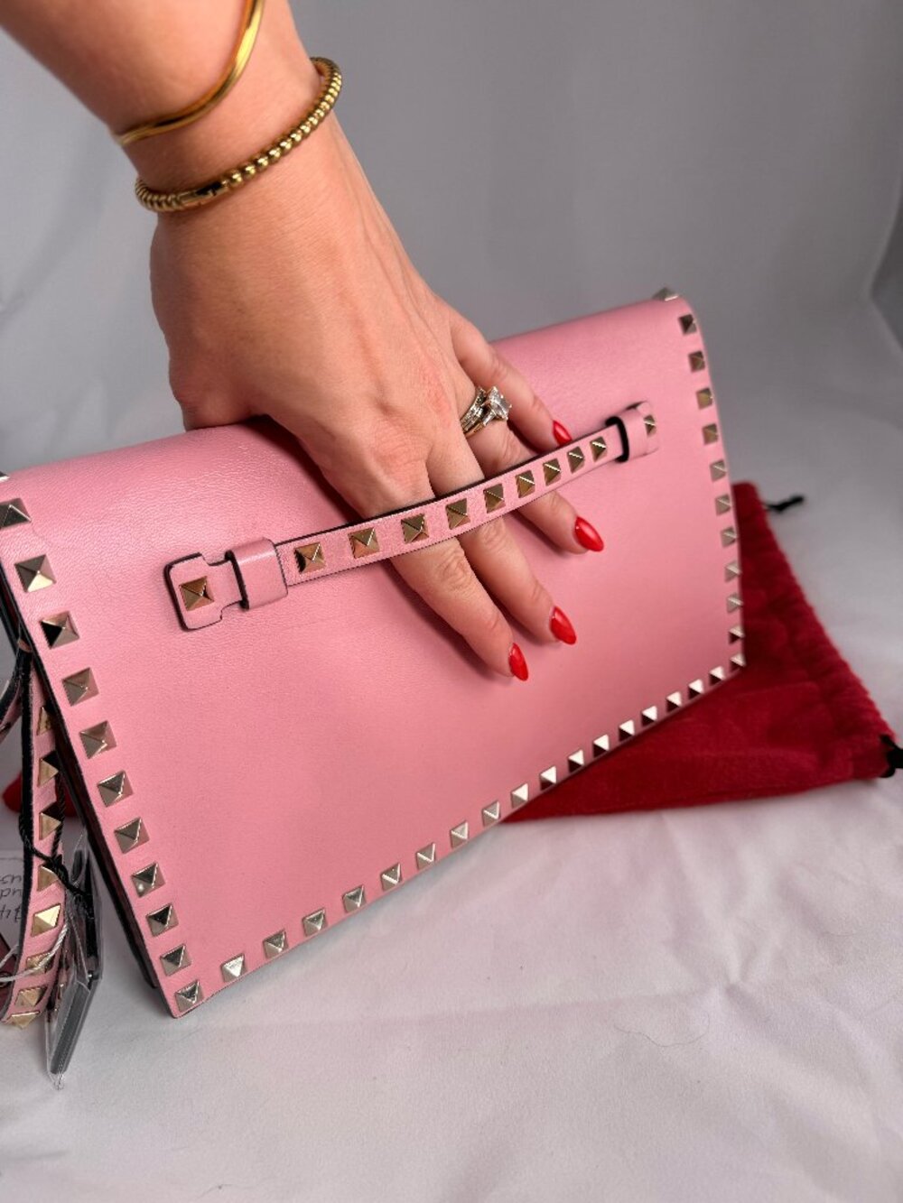 Valentino Rockstud Clutch